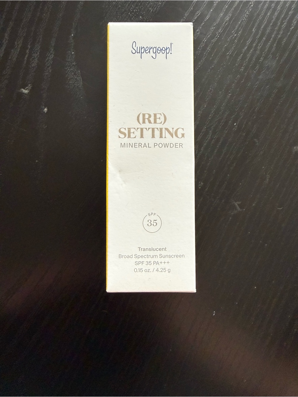 Supergoop! Translucent Mineral Powder SPF 35 - White with Yellow Accent